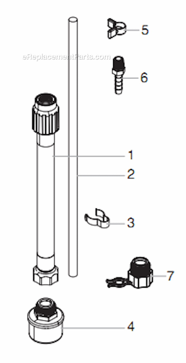 Suction Set Diagram and Parts List for GPX33  Titan Sprayer