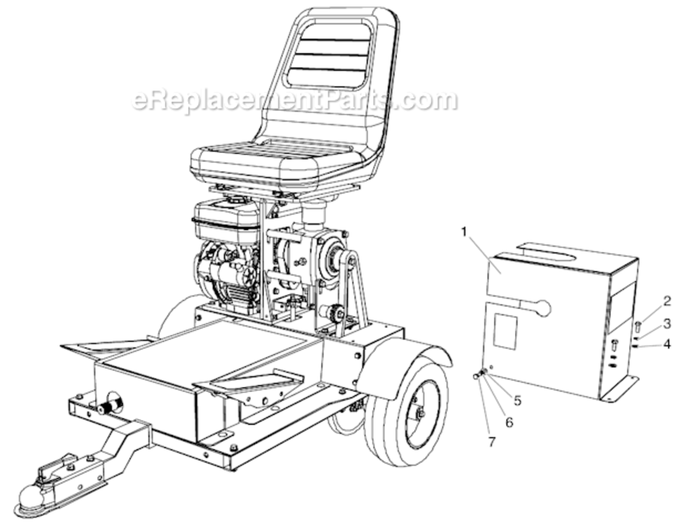 Drive Axle Diagram and Parts List for SPEEFLO PowrDriver Titan Paint Sprayer
