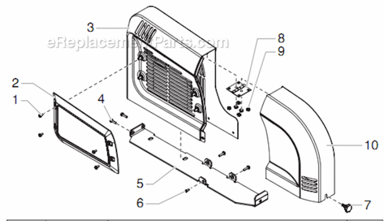 Trigger Assembly Diagram and Parts List for 6950 0290010 Titan Paint Sprayer