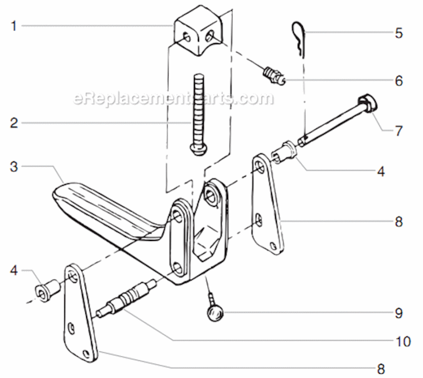 Second Gun Assembly Diagram and Parts List for 6950 0290010 Titan Paint Sprayer