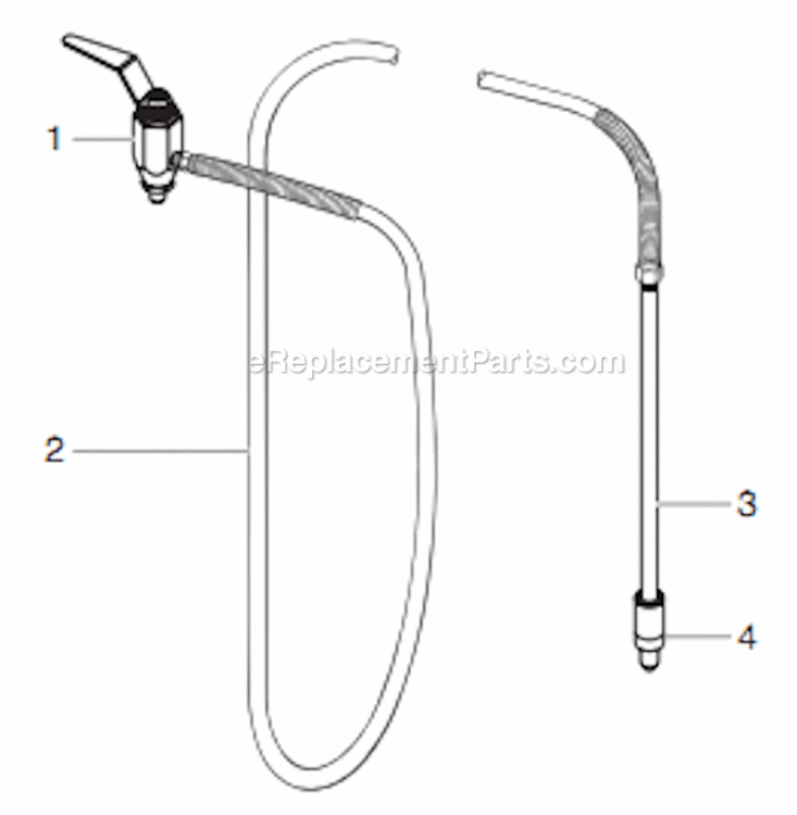 Bleed Valve Assembly Diagram and Parts List for 6950 0290010 Titan Paint Sprayer