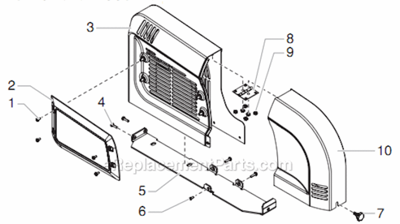 Trigger Assembly Diagram and Parts List for 8950 0290011 Titan Paint Sprayer