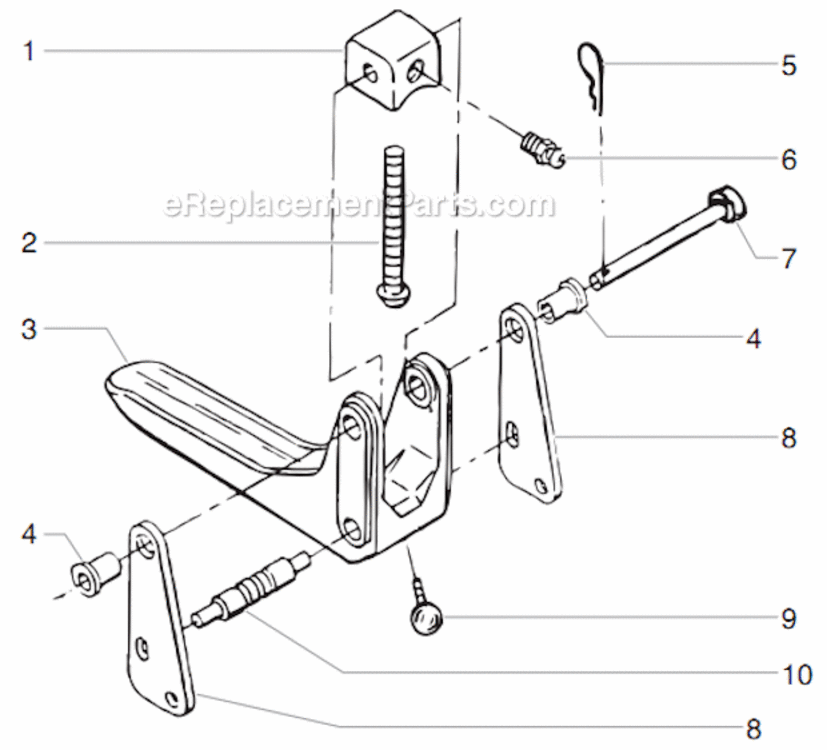 Second Gun Assembly Diagram and Parts List for 8950 0290011 Titan Paint Sprayer