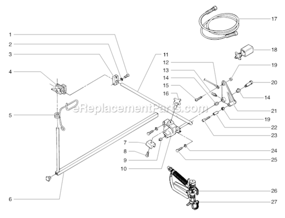 Accessories Diagram and Parts List for 8950 0290011 Titan Paint Sprayer