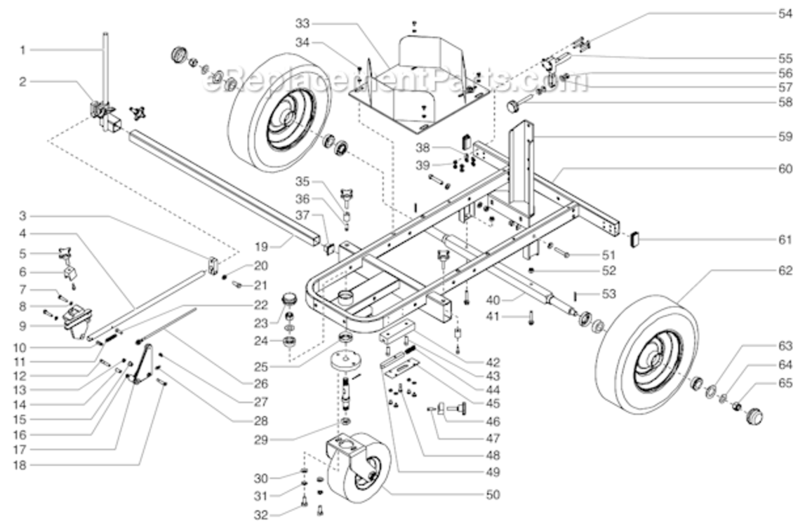 Page I Diagram and Parts List for 8950 0290011 Titan Paint Sprayer
