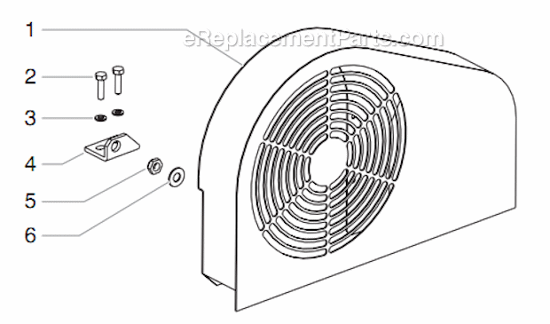 Belt Guard Assembly Diagram and Parts List for 6900GHD 448-605 Titan Sprayer