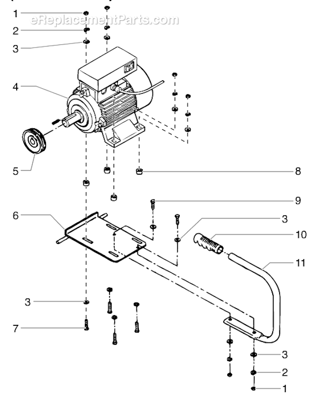 Electric Convertokit,230V Diagram and Parts List for 6900GHD 448-605 Titan Sprayer