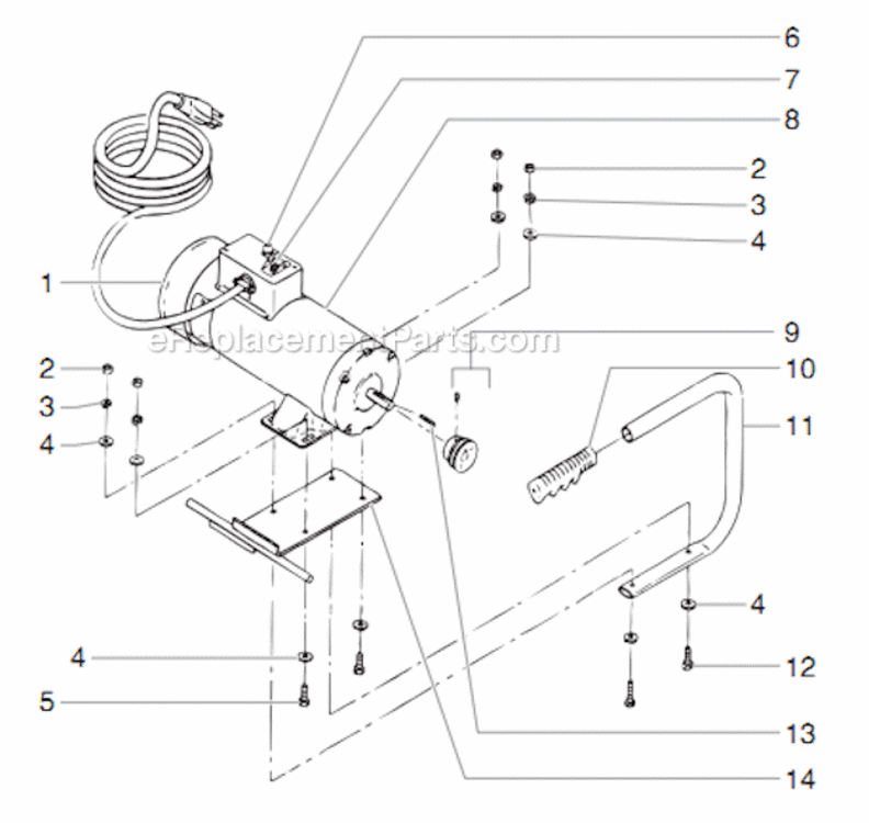 Dc-Electric Convertokits Diagram and Parts List for 4950 0290019 Titan Paint Sprayer