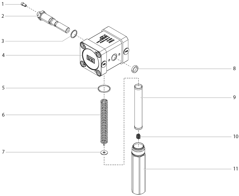Elite 3500 High Pressure Filter Diagram and Parts List for ELITE-3500  Titan Paint Sprayer