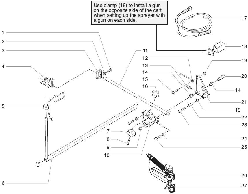 Powrliner 6900xlt Sp Second Gun Assembly Diagram and Parts List for 6900XLT POWRLINER Titan Paint Sprayer