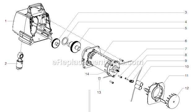 Drive Assembly Diagram and Parts List for 440  Titan Sprayer