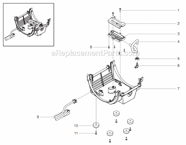 Lower Housing Assembly Diagram and Parts List for 75  Titan Sprayer