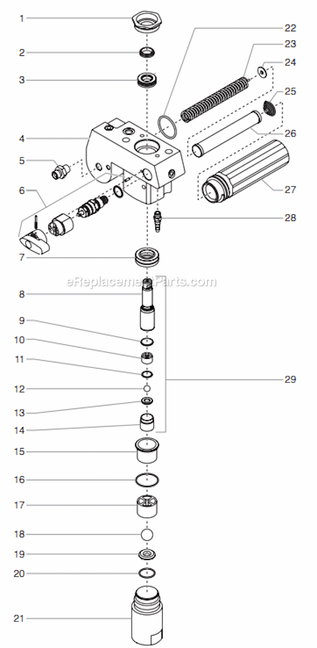 Upright Cart Assembly Diagram and Parts List for 600 0552059 Titan Paint Sprayer