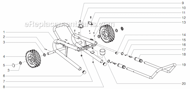 Fluid Section Assembly Diagram and Parts List for 600 0552059 Titan Paint Sprayer