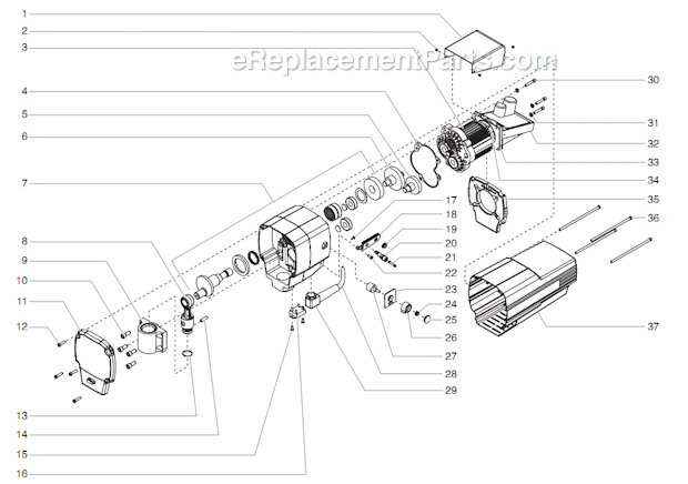 Drive Assembly Diagram and Parts List for 1100 0552068 Titan Paint Sprayer