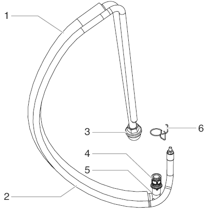 740ix Digital Siphon Assembly Diagram and Parts List for 740IX digital Titan Paint Sprayer