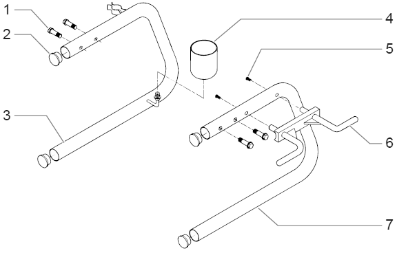 660xc Skid Assembly Diagram and Parts List for 660XC  Titan Paint Sprayer