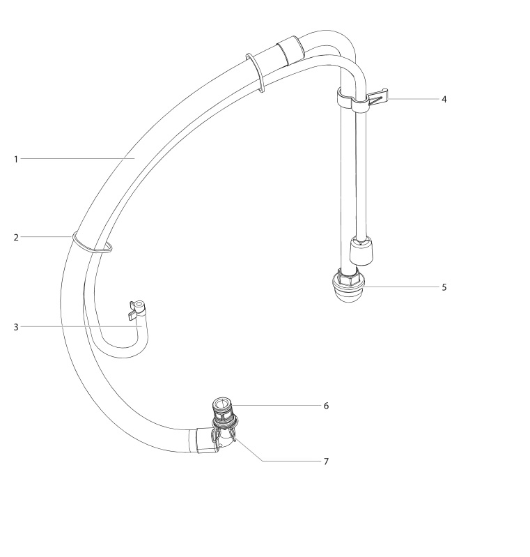 Impact X 440 Suction Set Assembly Diagram and Parts List for 440X  Titan Paint Sprayer