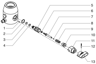 Gpx 80 Prime/Spray Valve Assembly Diagram and Parts List for GPX80  Titan Paint Sprayer
