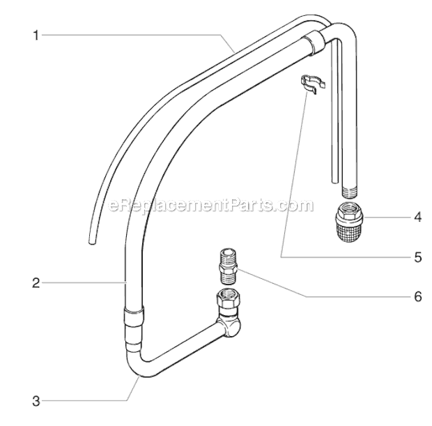 Low Rider Siphon Assembly Diagram and Parts List for 1140IX 800-3035 Titan Sprayer