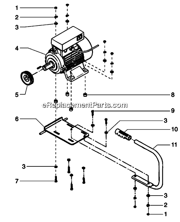 Electric Convertokit, 230V Diagram and Parts List for 1200SV 600-171 Titan Sprayer