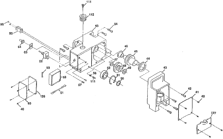 Epic 690gx Gear Box Assembly Diagram and Parts List for 690GX  Titan Paint Sprayer