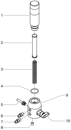 Gpx 1600 Filter Assembly Diagram and Parts List for GPX1600  Titan Paint Sprayer