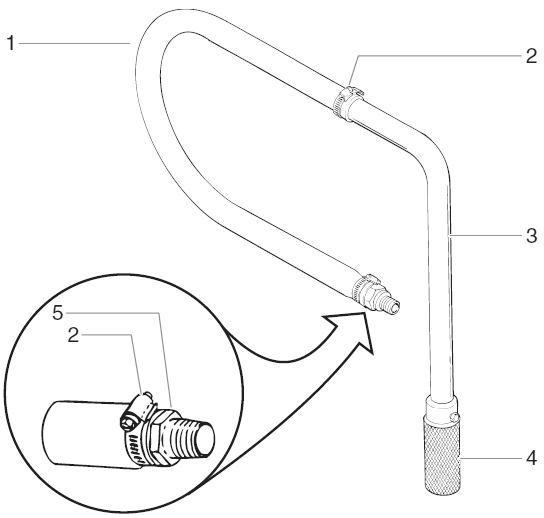 Linecrew 750 Suction Hose Assembly (P/N 0509296) Diagram and Parts List for 750  Titan Paint Sprayer