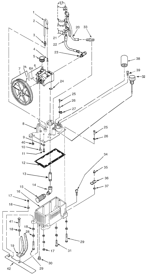 Powrtwin 5500 Hydraulic System Diagram and Parts List for 5500  Titan Paint Sprayer