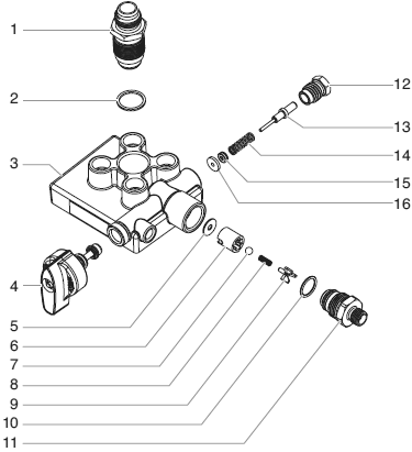 Aircoat Spray System Pump Head Assembly Diagram and Parts List for AIRCOAT-SPRAY-SYSTEM  Titan Paint Sprayer