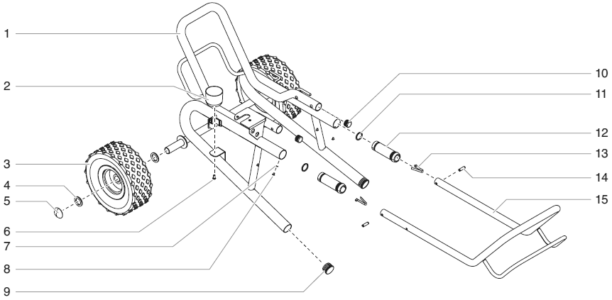 Impact 740/840 Low Rider Cart (P/N 805-289) Diagram and Parts List for 740-840  Titan Paint Sprayer