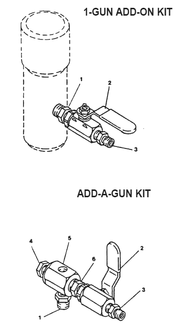 Powrtwin 4500 Gun Manifold Assemblies Diagram and Parts List for 4500  Titan Paint Sprayer