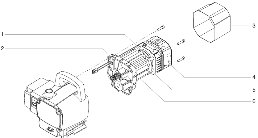 Epx2355 Motor Assembly Diagram and Parts List for EPX2355  Titan Paint Sprayer