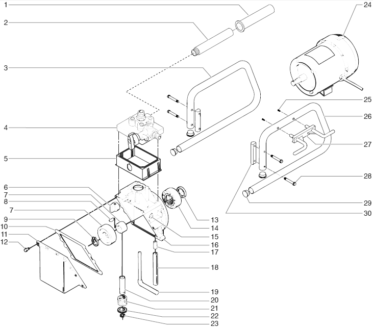 Profinish As1130 Final Assembly Diagram and Parts List for AS1130  Titan Paint Sprayer