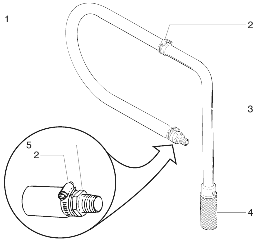 Promark Ii Siphon Hose Assembly (P/N 779-295) Diagram and Parts List for PROMARKII  Titan Paint Sprayer