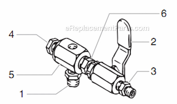 Add-A-Gun Kit 1/4" Diagram and Parts List for 4900XLT 335-320 Titan Sprayer