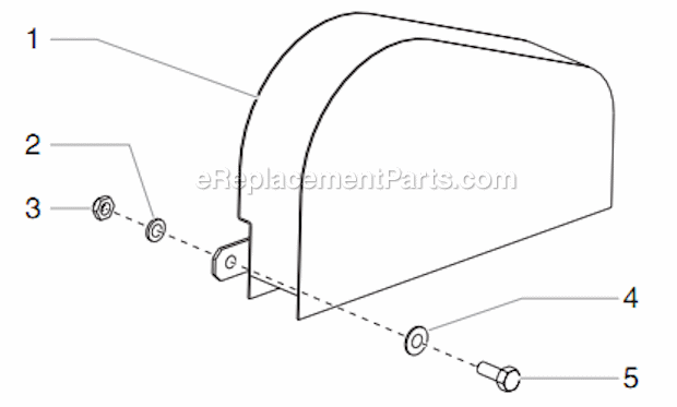 Belt Guard Assembly Diagram and Parts List for 4900XLT 335-320 Titan Sprayer