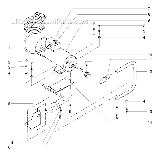 Electric Convertokits Diagram and Parts List for 4900XLT 335-320 Titan Sprayer