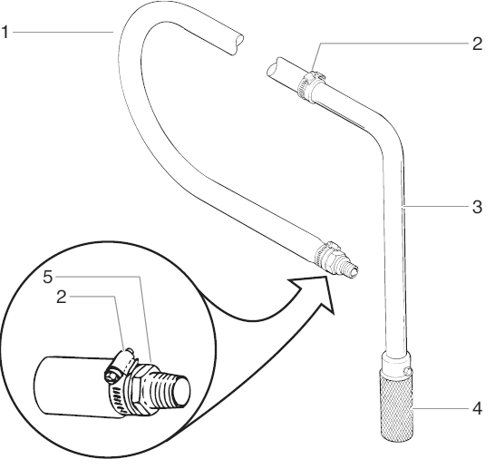 Powrliner 8900 Siphon Hose Assembly (P/N 103-842) Diagram and Parts List for 8900  Titan Paint Sprayer