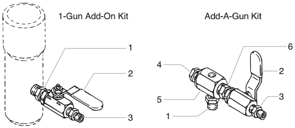 Powrtwin 6900xlt Gun Manifold Assemblies Diagram and Parts List for 6900XLT powrtwin Titan Paint Sprayer