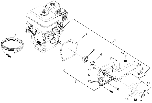 690gxc Engine Assembly Diagram and Parts List for 690GXC  Titan Paint Sprayer