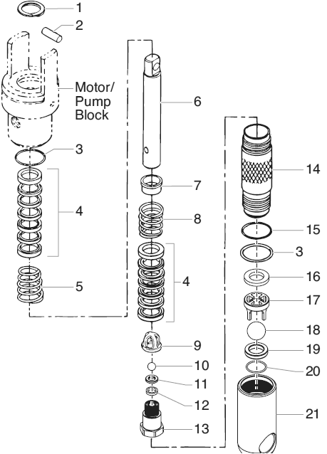 Powrliner 6900xlt Sp Fluid Section Diagram and Parts List for 6900XLT POWRLINER Titan Paint Sprayer