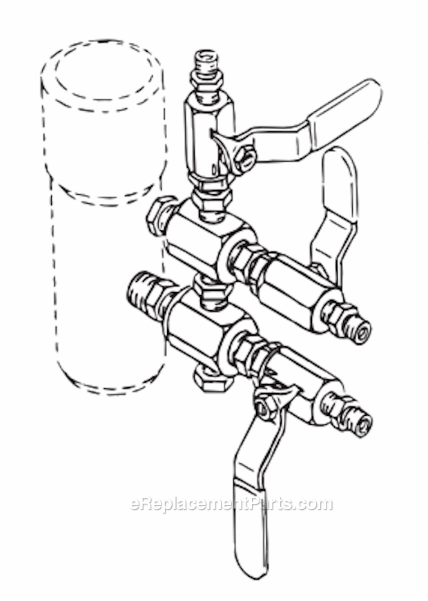 Page U Diagram and Parts List for 6900XLT 448-305 Titan Sprayer