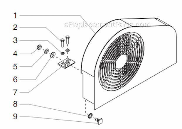 Belt Guard Assembly Diagram and Parts List for 6900XLT 448-305 Titan Sprayer