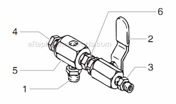 Add-A-Gun Kit 1/4" Diagram and Parts List for 6900XLT 448-310 Titan Sprayer