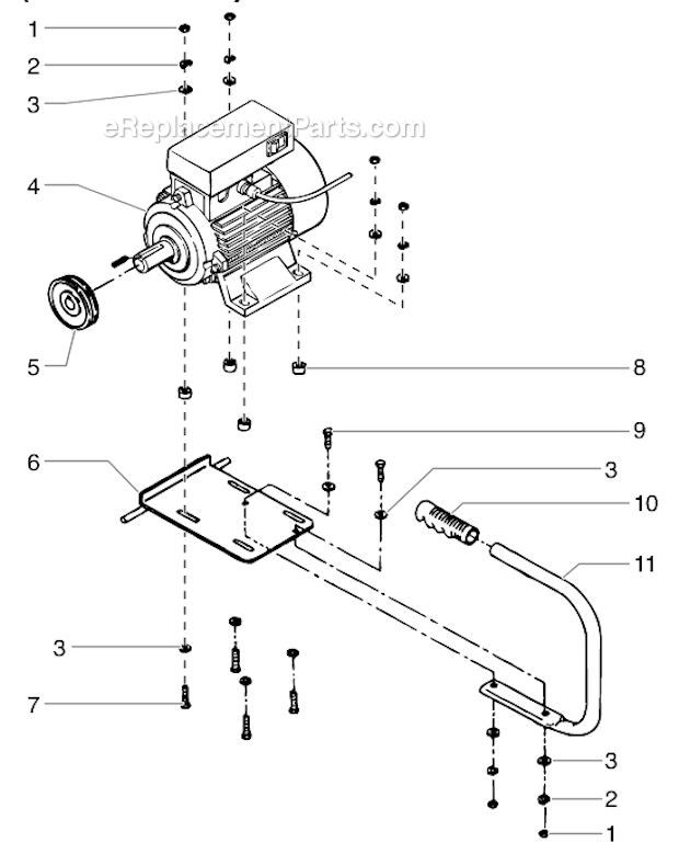 Electric Convertokit, 230 V Diagram and Parts List for 6900GHD 448-606 Titan Sprayer