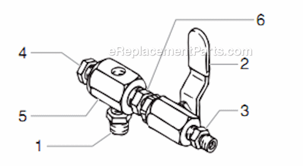 Add-A-Gun Kit 1/4" Diagram and Parts List for 8900XLT 449-315 Titan Sprayer