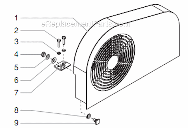 Belt Guard Assembly Diagram and Parts List for 8900XLT 449-315 Titan Sprayer