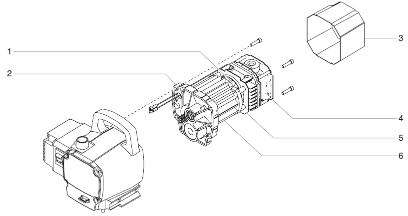 Epx2355 Advantage Motor Assembly Diagram and Parts List for EPX2355 Advantage Series Titan Paint Sprayer