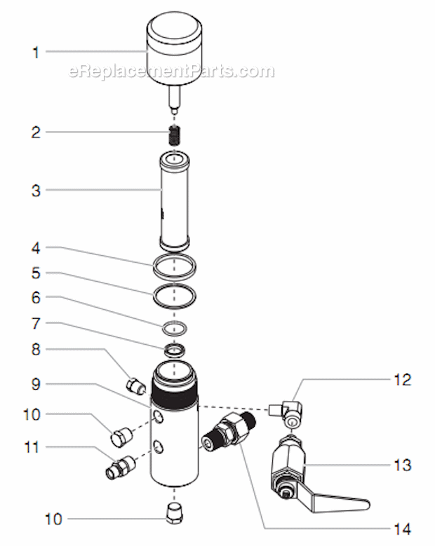 Multiple Gun Assemblies Diagram and Parts List for 12000XLTDI 459-350 Titan Sprayer